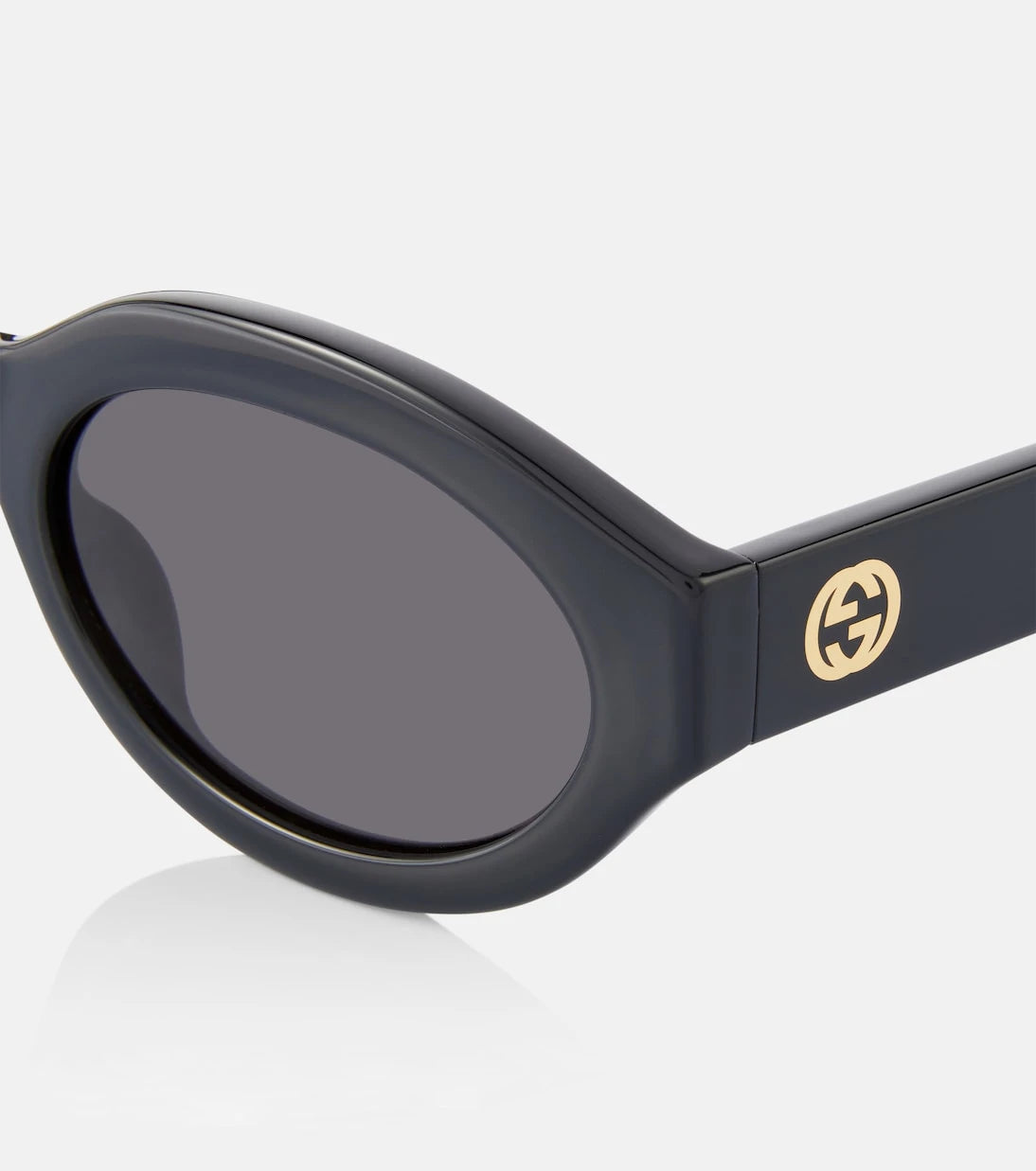 Gucci - Minimal GG oval sunglasses