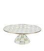 MacKenzie-Childs Sterling Check Pedestal Platter