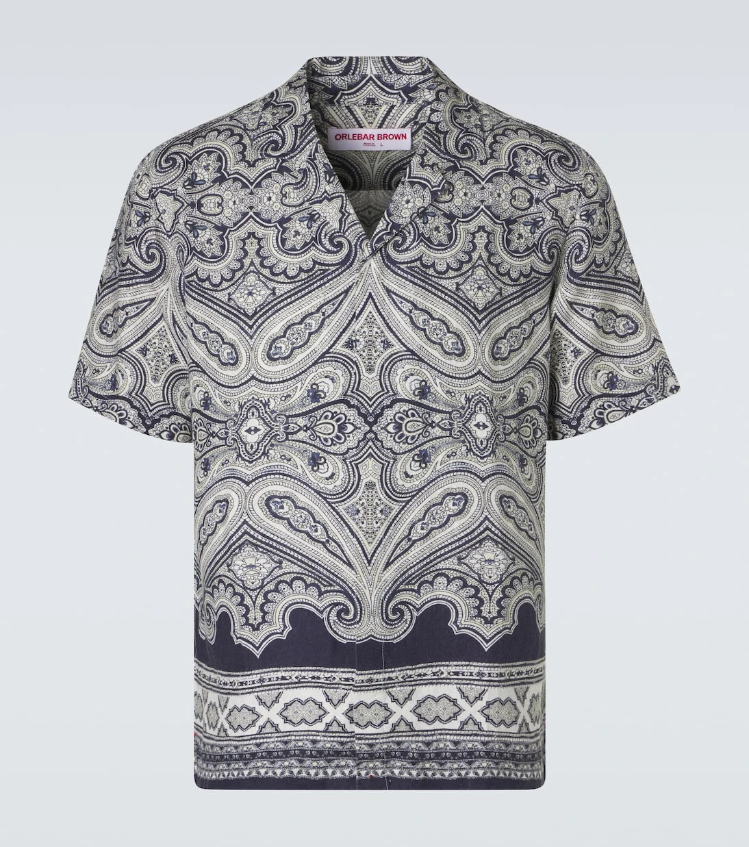 Orlebar Brown - Maitan paisley linen bowling shirt