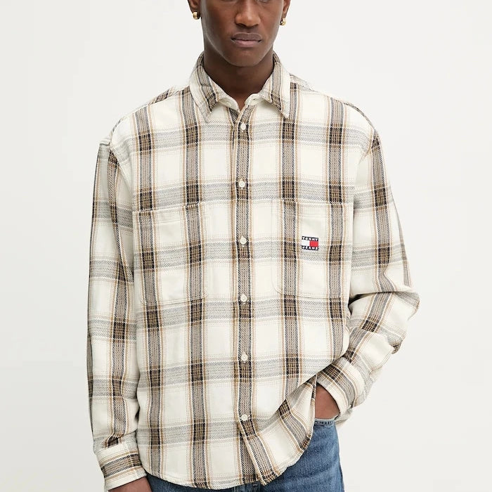 Памучна риза Tommy Jeans
