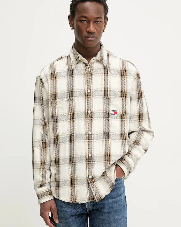 Памучна риза Tommy Jeans