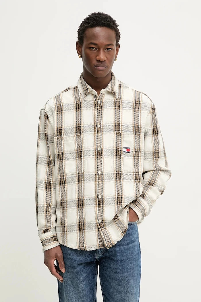 Памучна риза Tommy Jeans