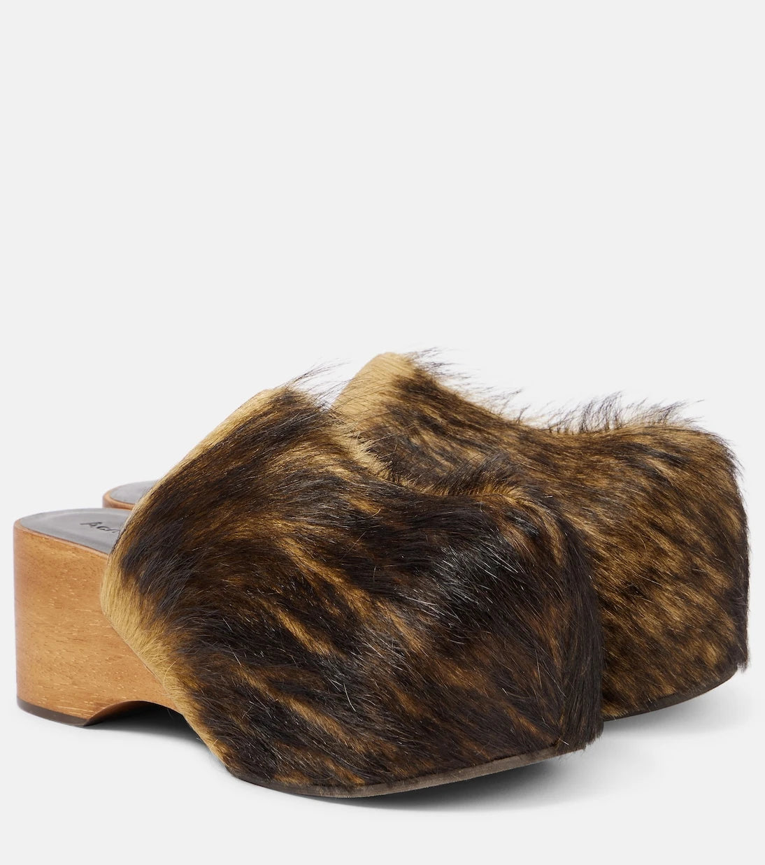Acne Studios - Calf hair clogs