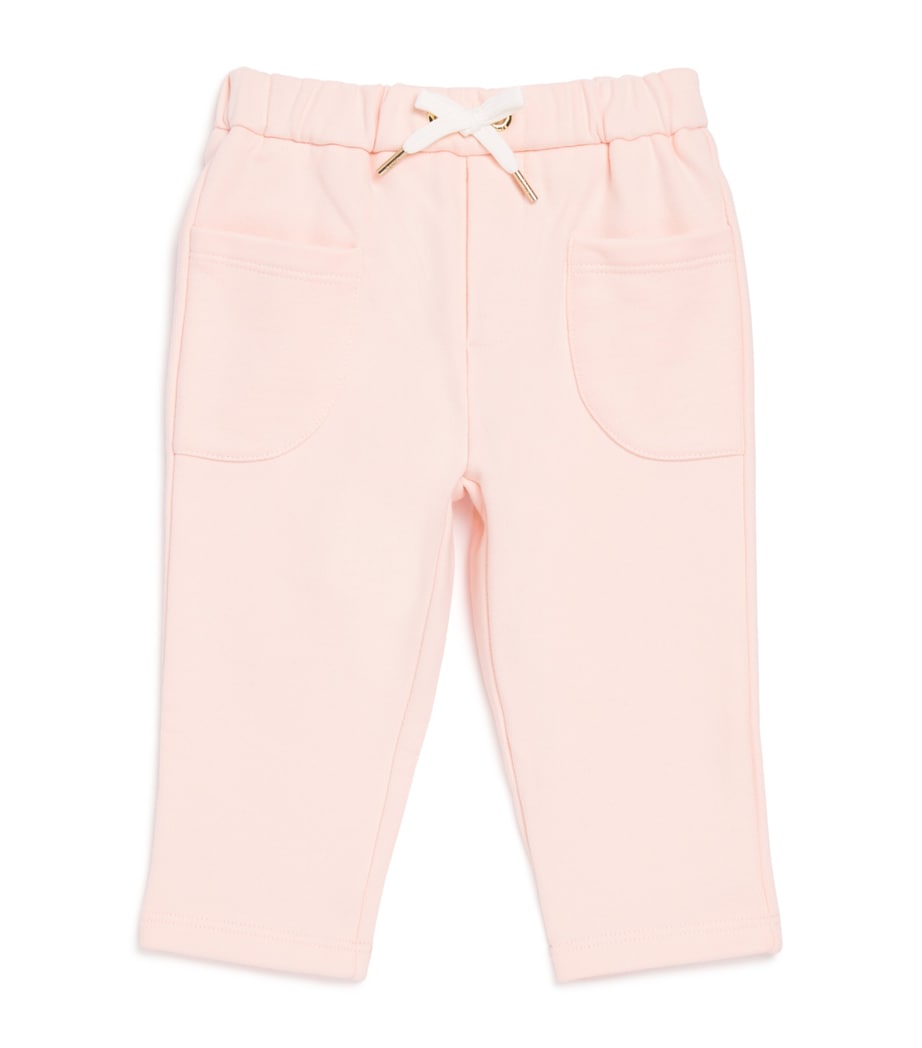 Chloé Kids Cotton Embroidered Sweatpants (6-18 Months)