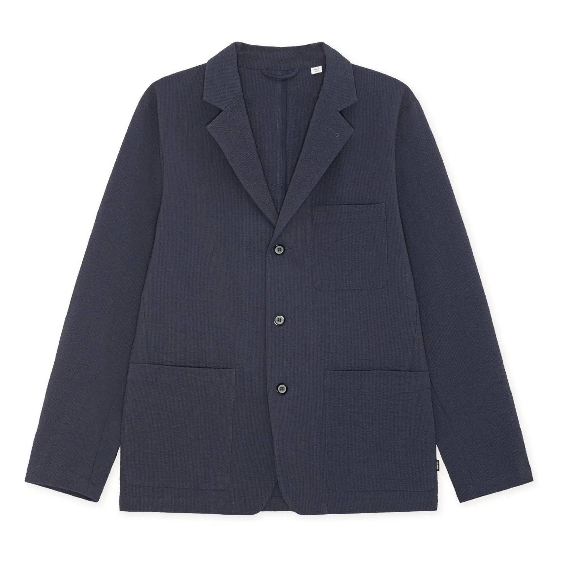 Les Deux - Seersucker blazer | Dark Blue