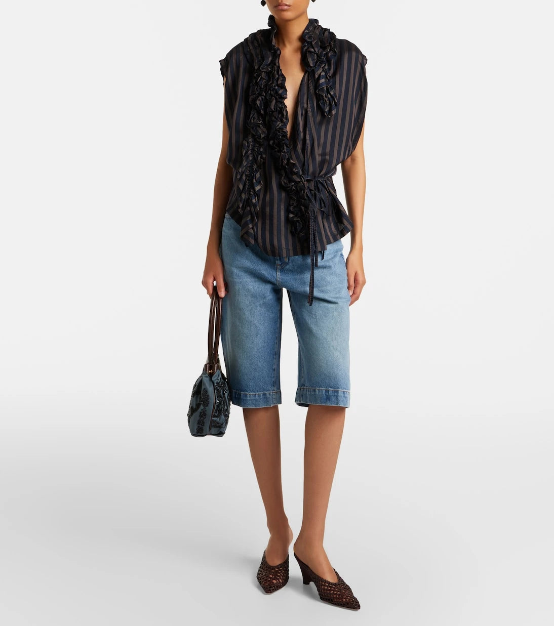 Le Monde Béryl - Victoria leather wedge mules