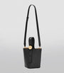 LOEWE Black Mini Leather Pebble Bucket Bag