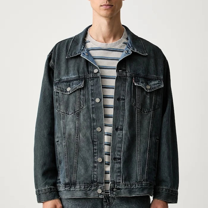 Levi's erkek pamuklu kot ceket RELAXED FIT