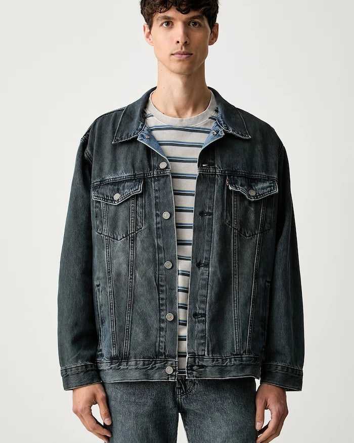 Levi's erkek pamuklu kot ceket RELAXED FIT