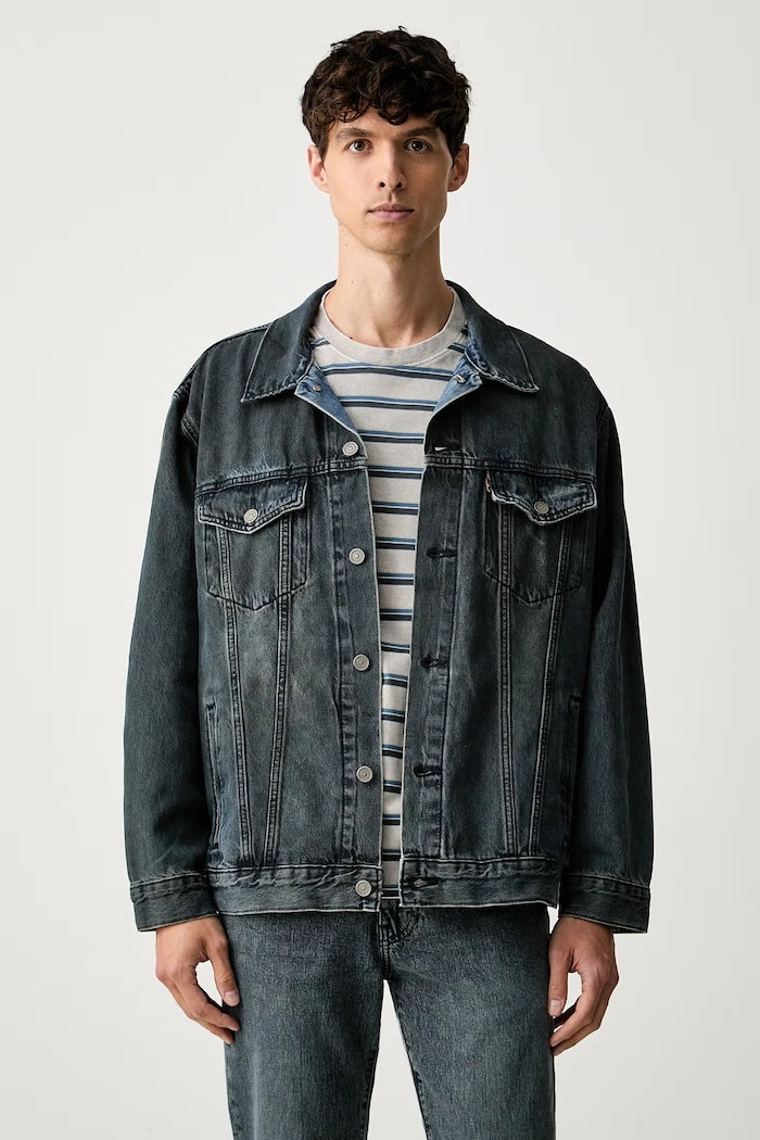 Levi's erkek pamuklu kot ceket RELAXED FIT