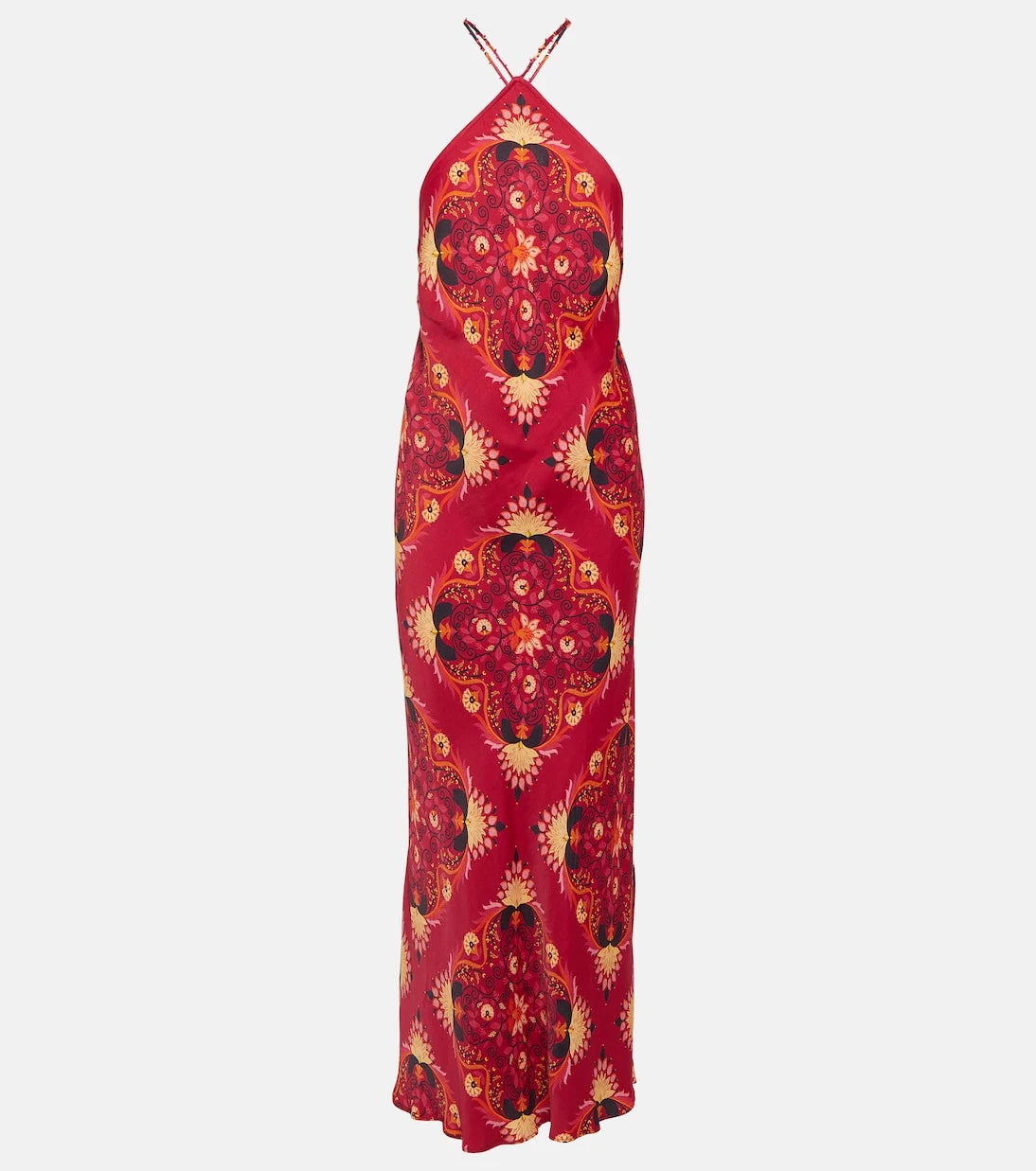 Farm Rio - Printed halterneck maxi dress