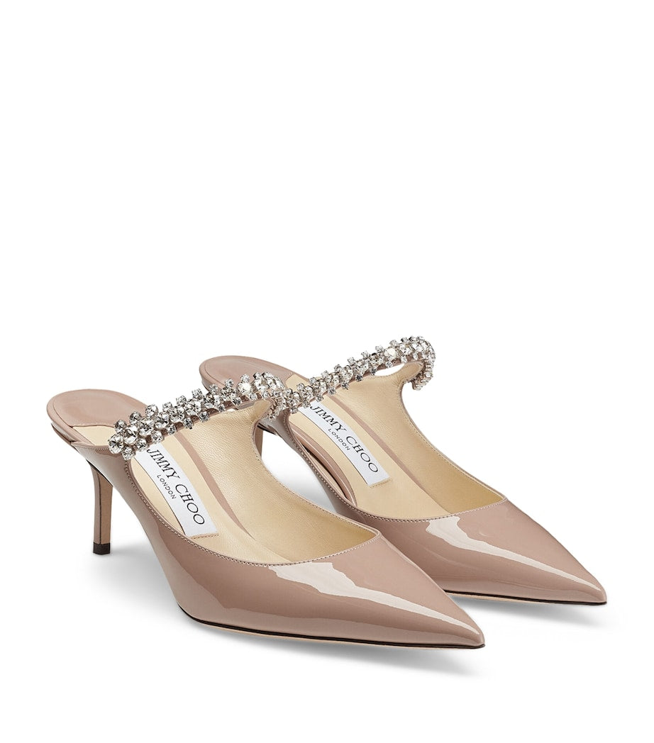 Jimmy Choo Pink Bing 65 Leather Mules