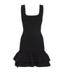 Sandro Paris Black Ruffled Mini Dress