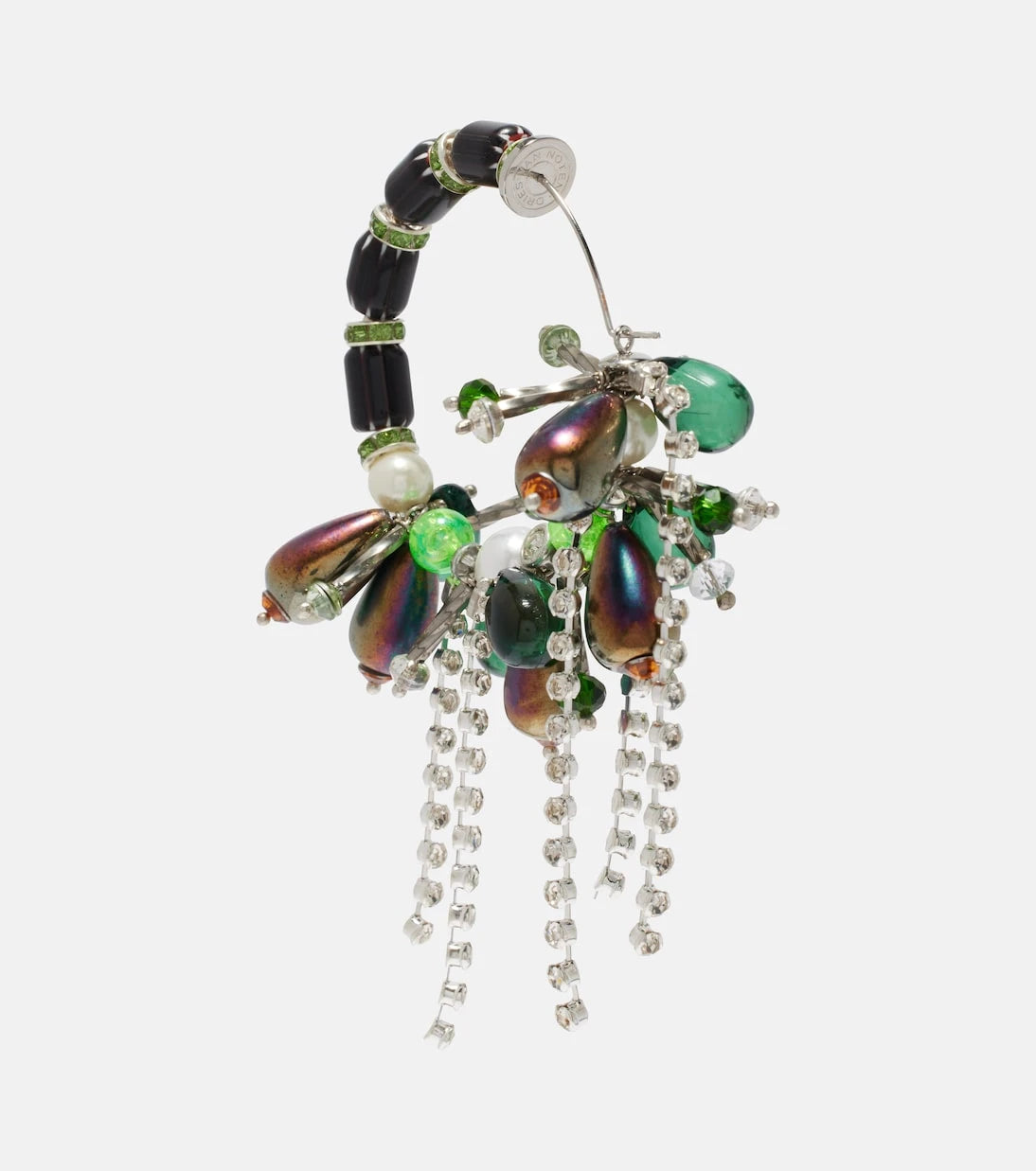 Dries Van Noten - Embellished hoop earrings