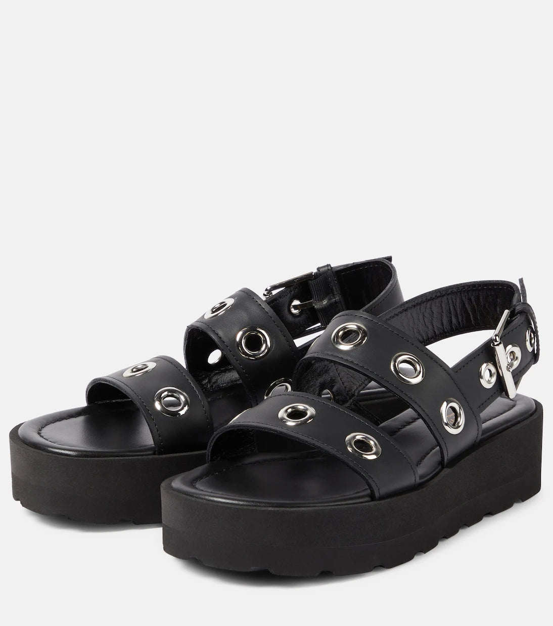 Gianvito Rossi - Leather platform sandals