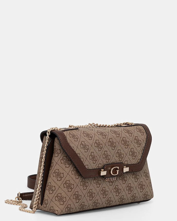 Guess чанта crossbody дамска от имитация на кожа LINDSEY