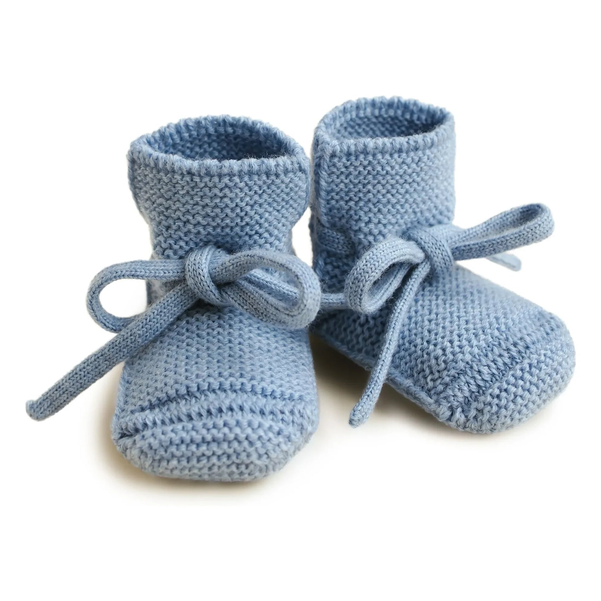 Hvid - Merino wool slippers | Light Blue