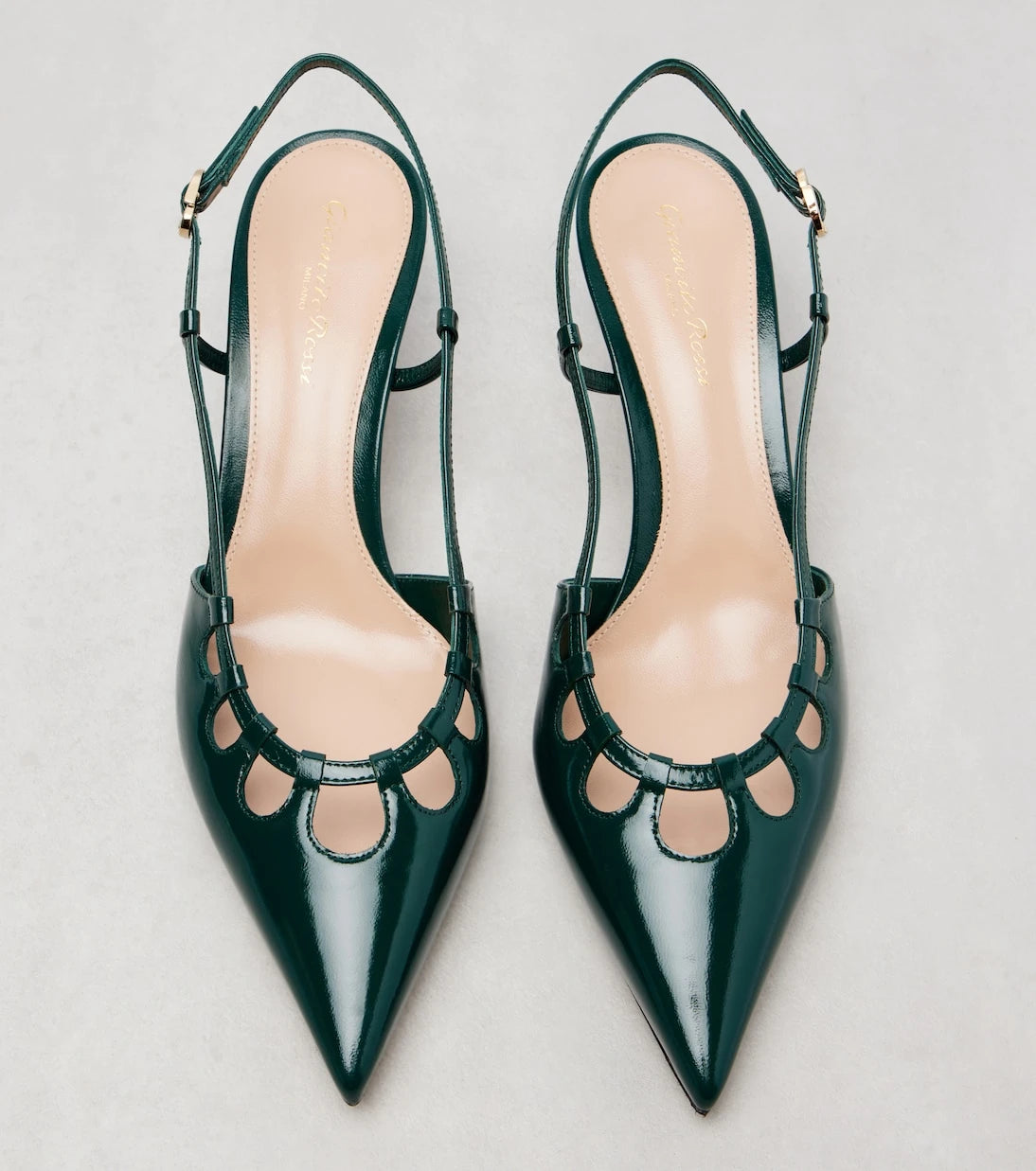 Gianvito Rossi - Eloise 55 leather slingback pumps
