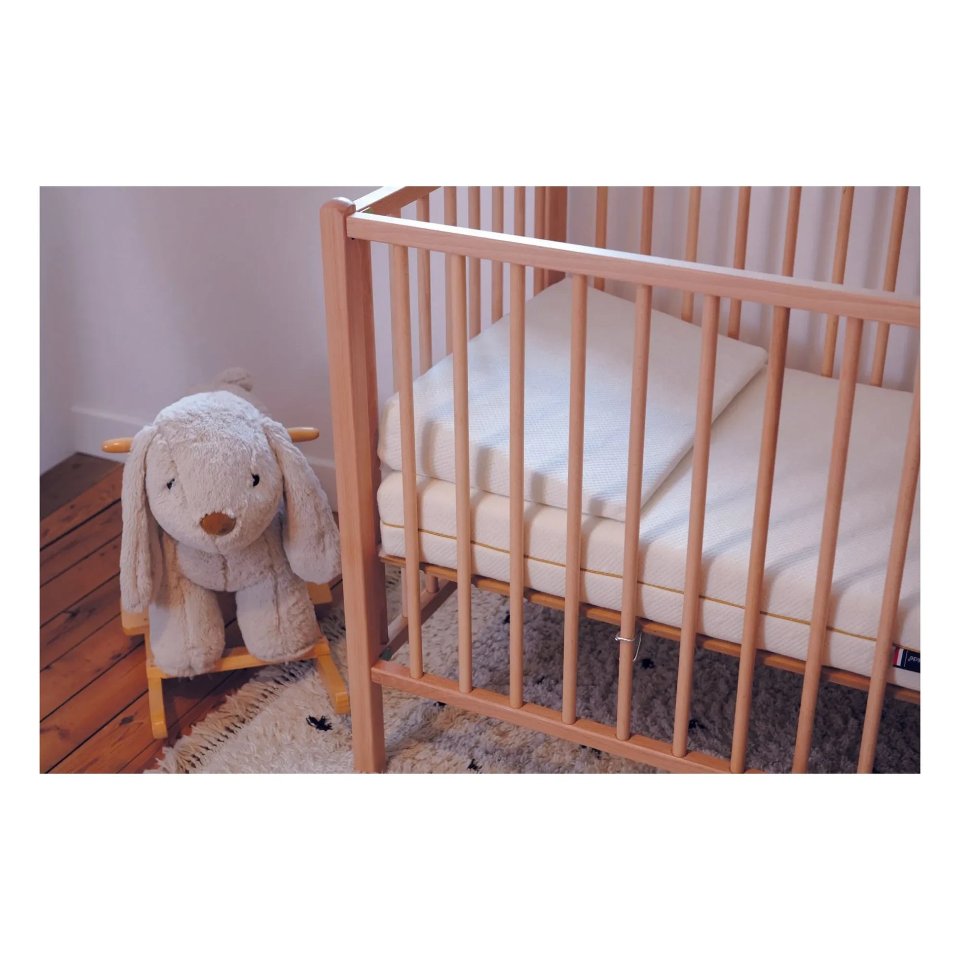 Candide - 10° cotton slope for crib | White