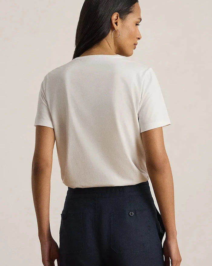 Lauren Ralph Lauren basic kadın pamuklu tişört
