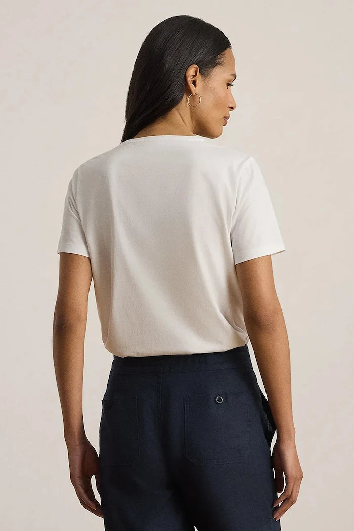 Lauren Ralph Lauren тениска basic дамска от памук