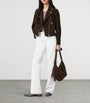 AllSaints Brown Suede Dalby Biker Jacket
