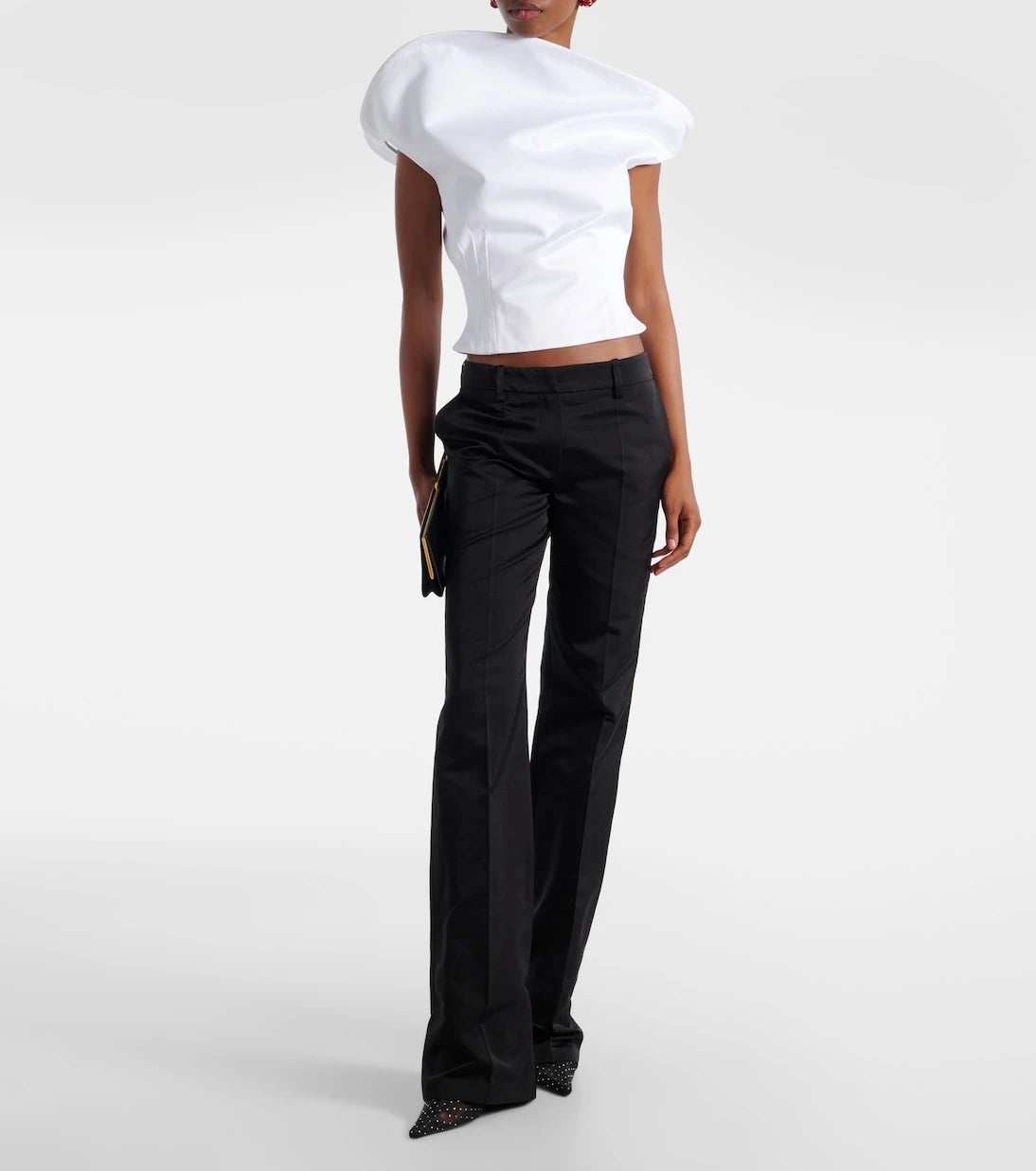 Magda Butrym - Asymmetric cotton bustier top