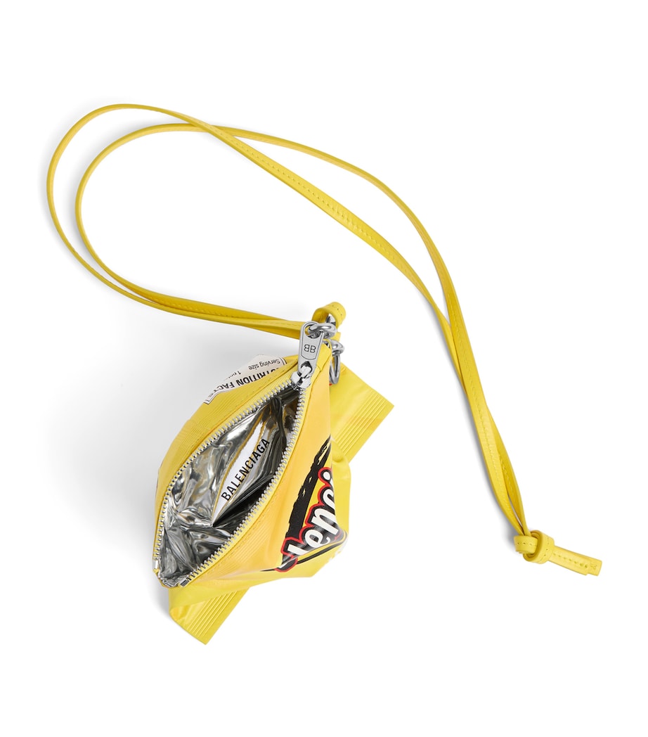 Balenciaga Calf Leather Chips Phone Pouch