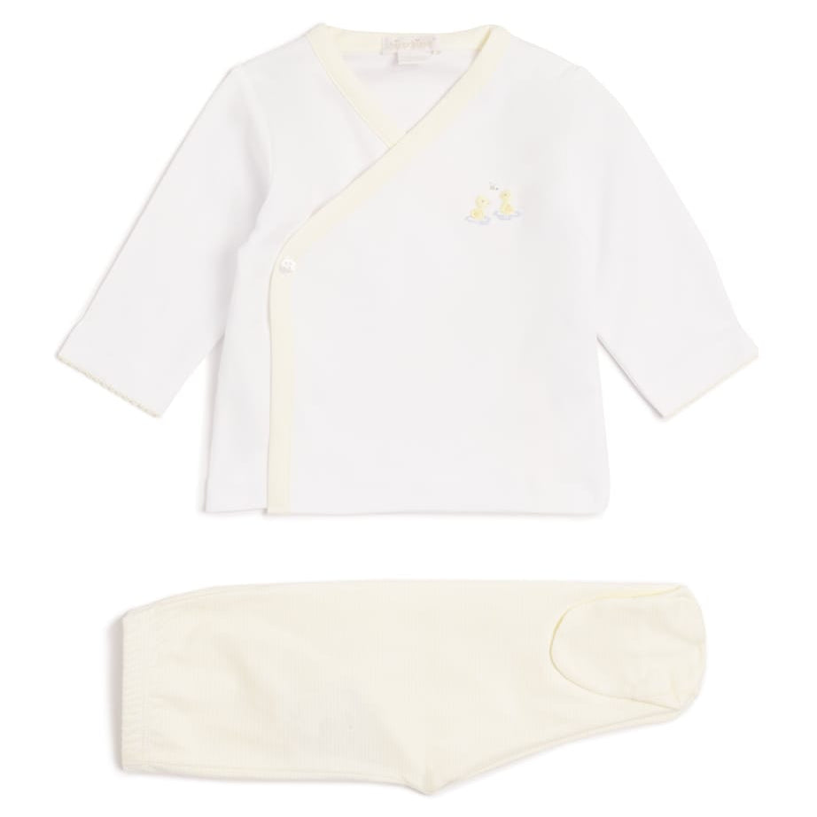 Kissy Kissy Pima Cotton Duck Pond Top and Footed Trousers Set (Newborn-6 Months)
