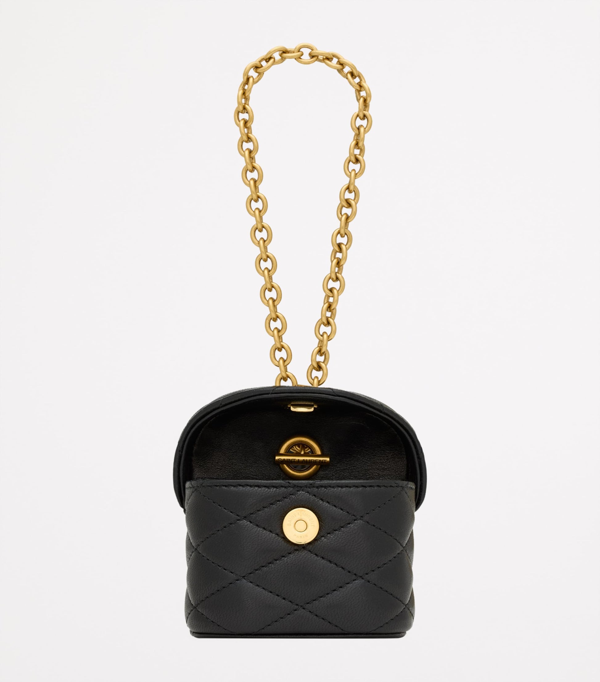 Leather June Box Bag Charm Keyring