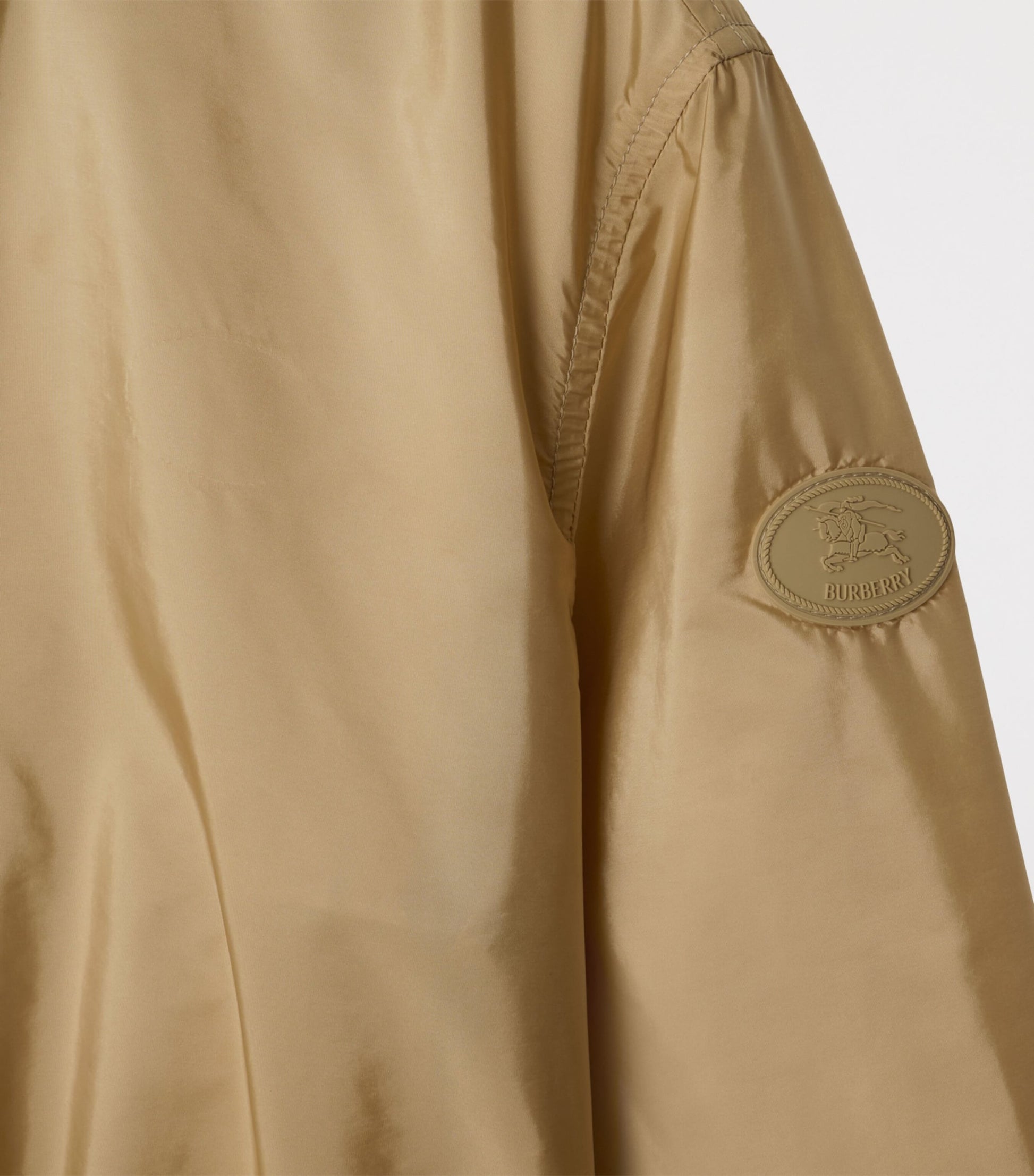 Burberry Beige Technical Adaptable Check-Trim Parka
