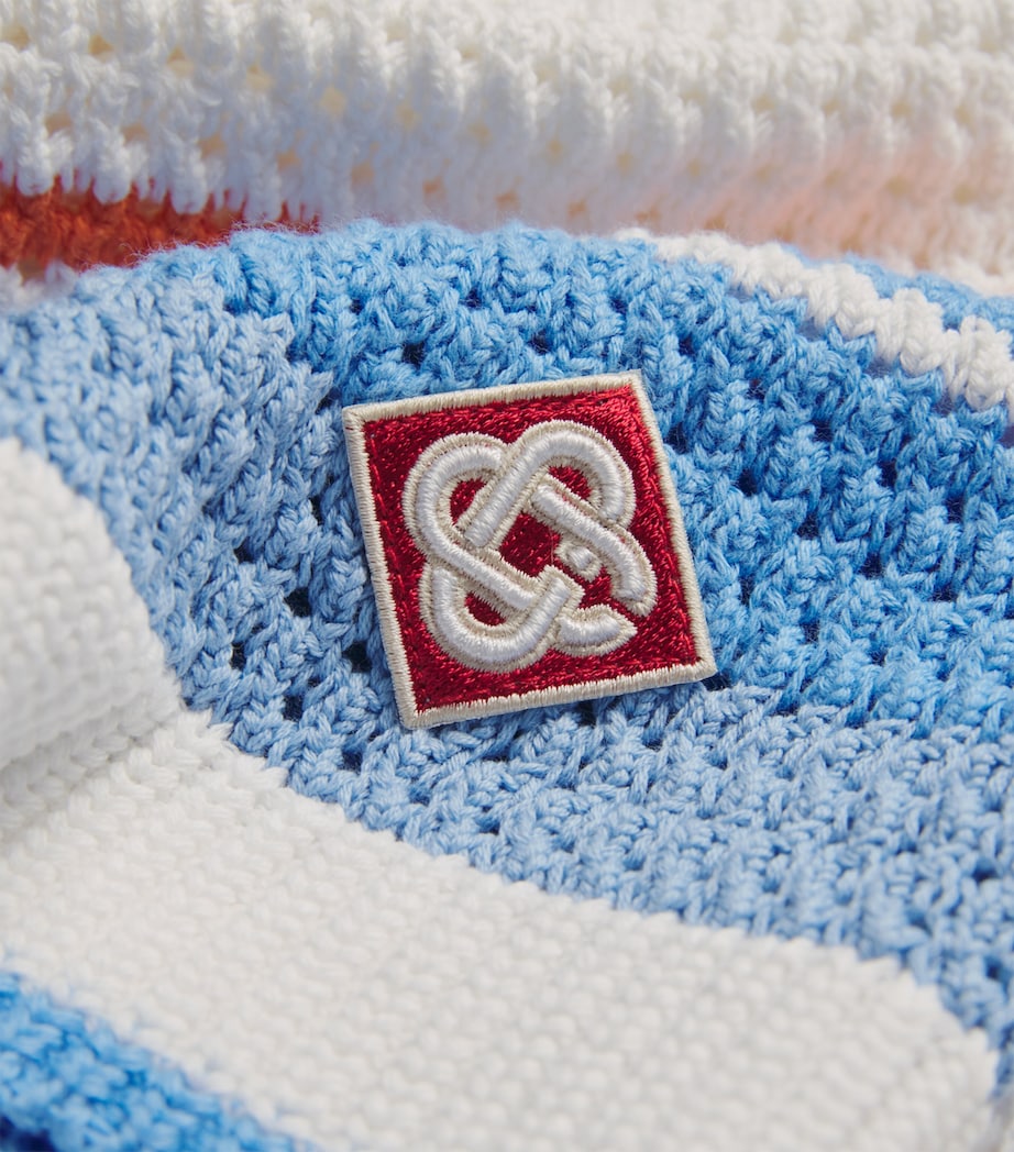 Cotton Chevron Crochet Shorts