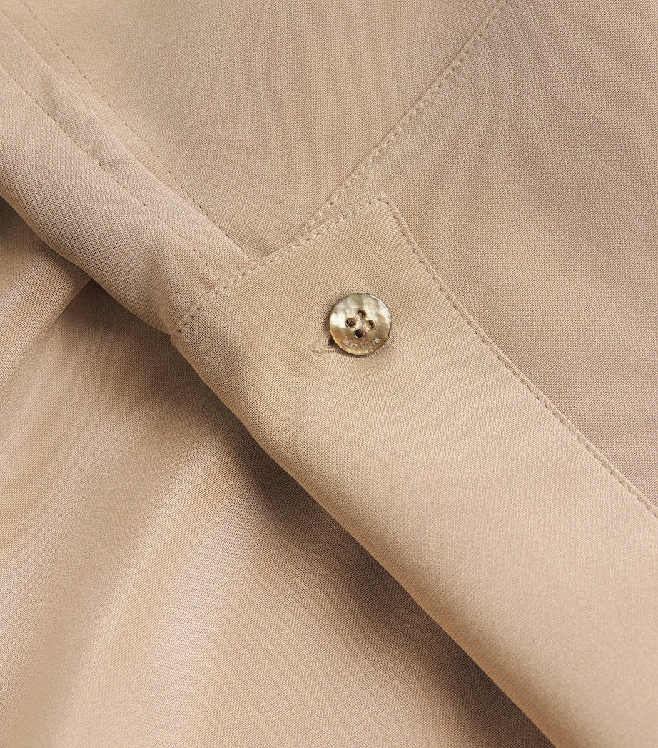 Max Mara Silk Crêpe de Chine Ossola Shirt Dress