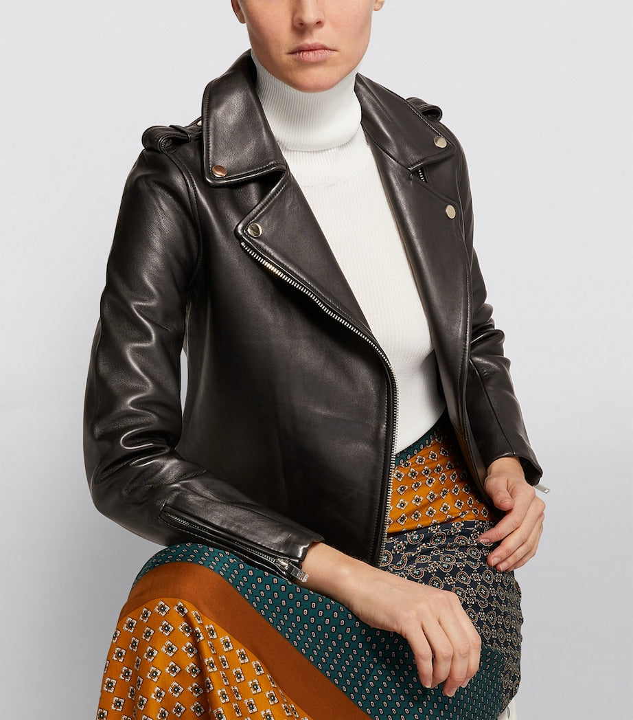 Claudie Pierlot Black Leather Jacket