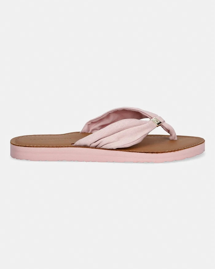 Tommy Hilfiger Kadın TH LTR FOOTBED SUMMER SANDAL Terlik