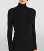 Hanro Black Silk-Cashmere Rollneck Top