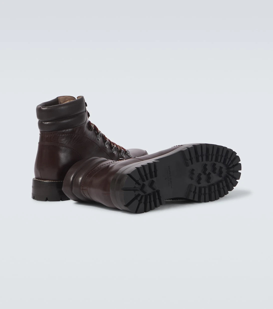 Manolo Blahnik - Janka leather lace-up boots