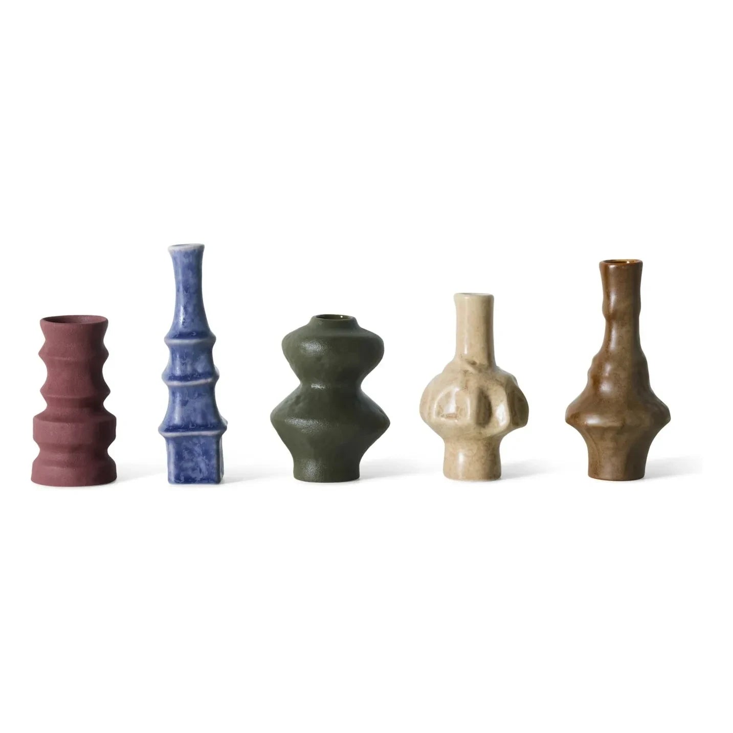 HKliving - Palette ceramic vases - Set of 5