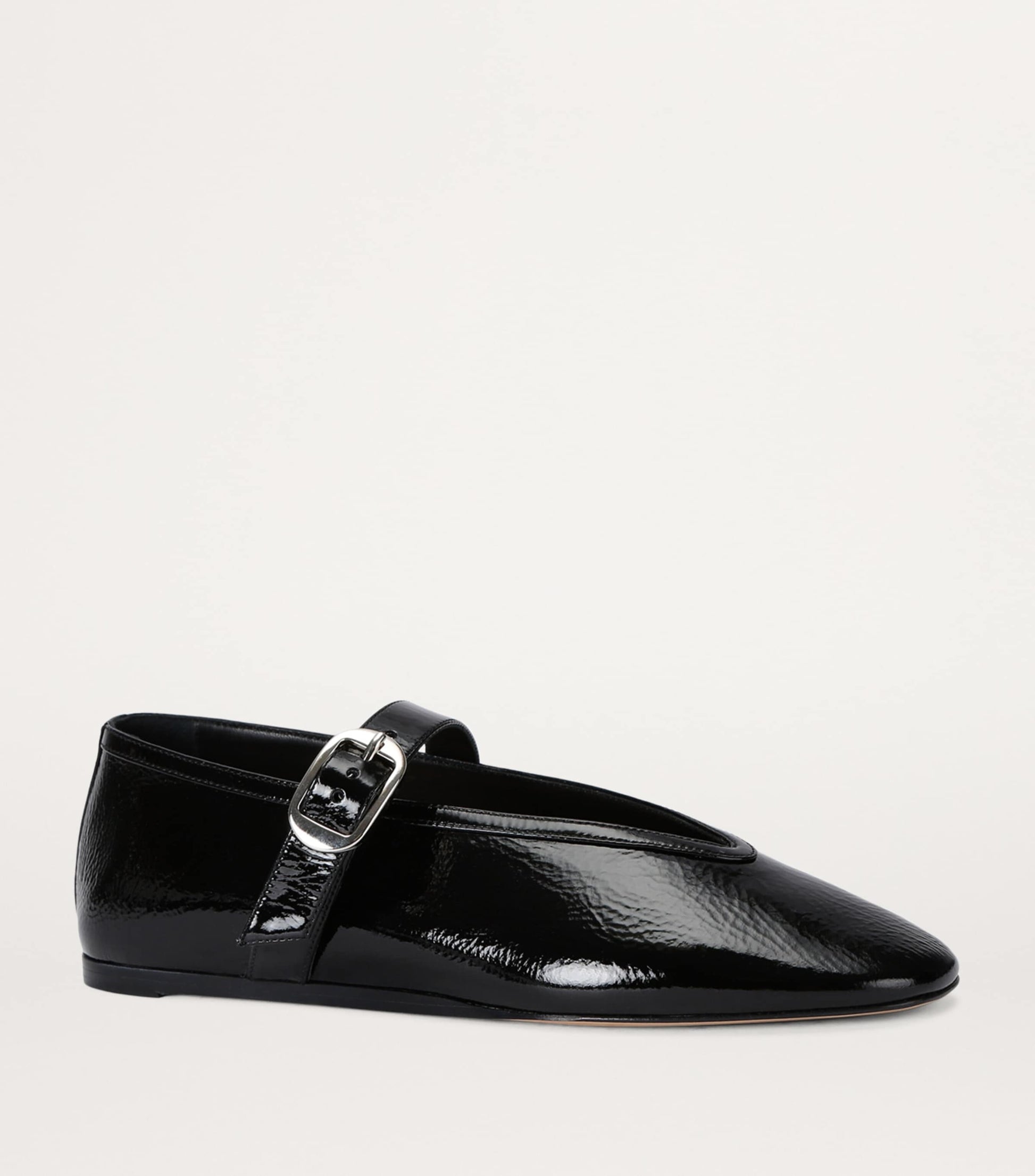 Patent Leather Stella Flats BLACK