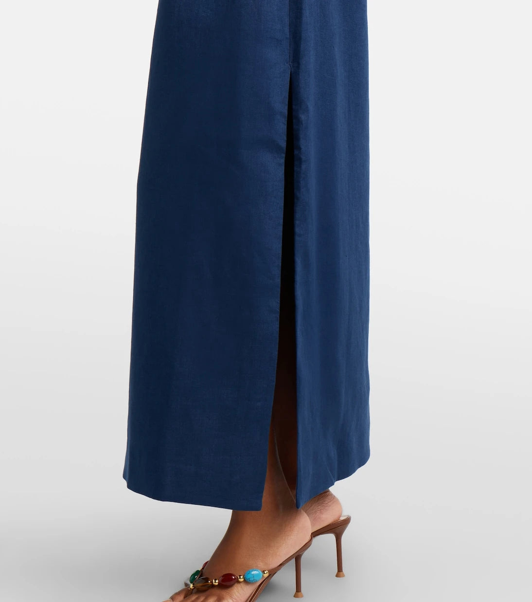 SIR - Caela halterneck linen maxi dress