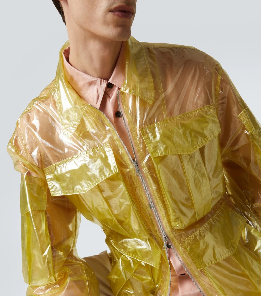 Dries Van Noten - Transparent technical jacket