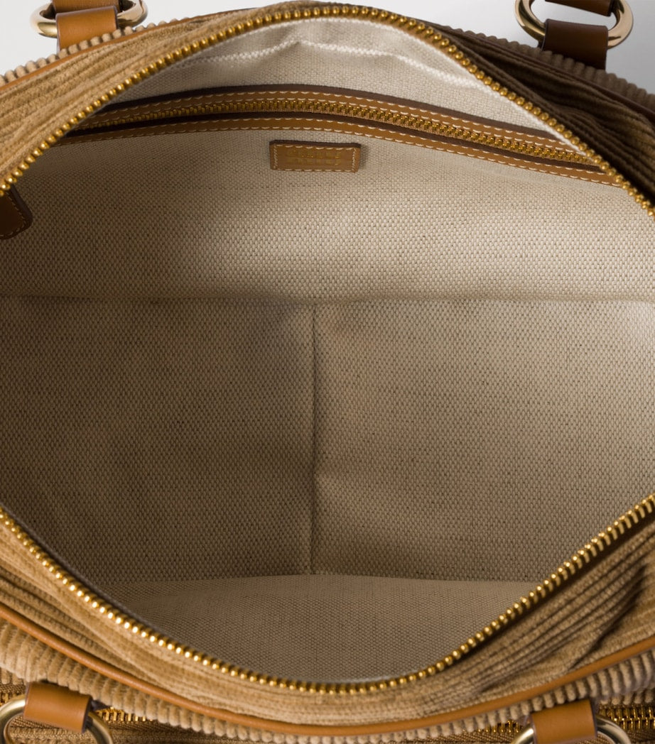 Corduroy Pocket Shoulder Bag