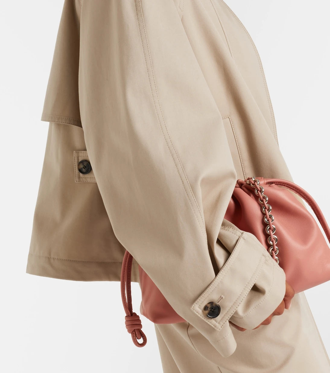 Loewe - Leather-trimmed cotton and silk jacket