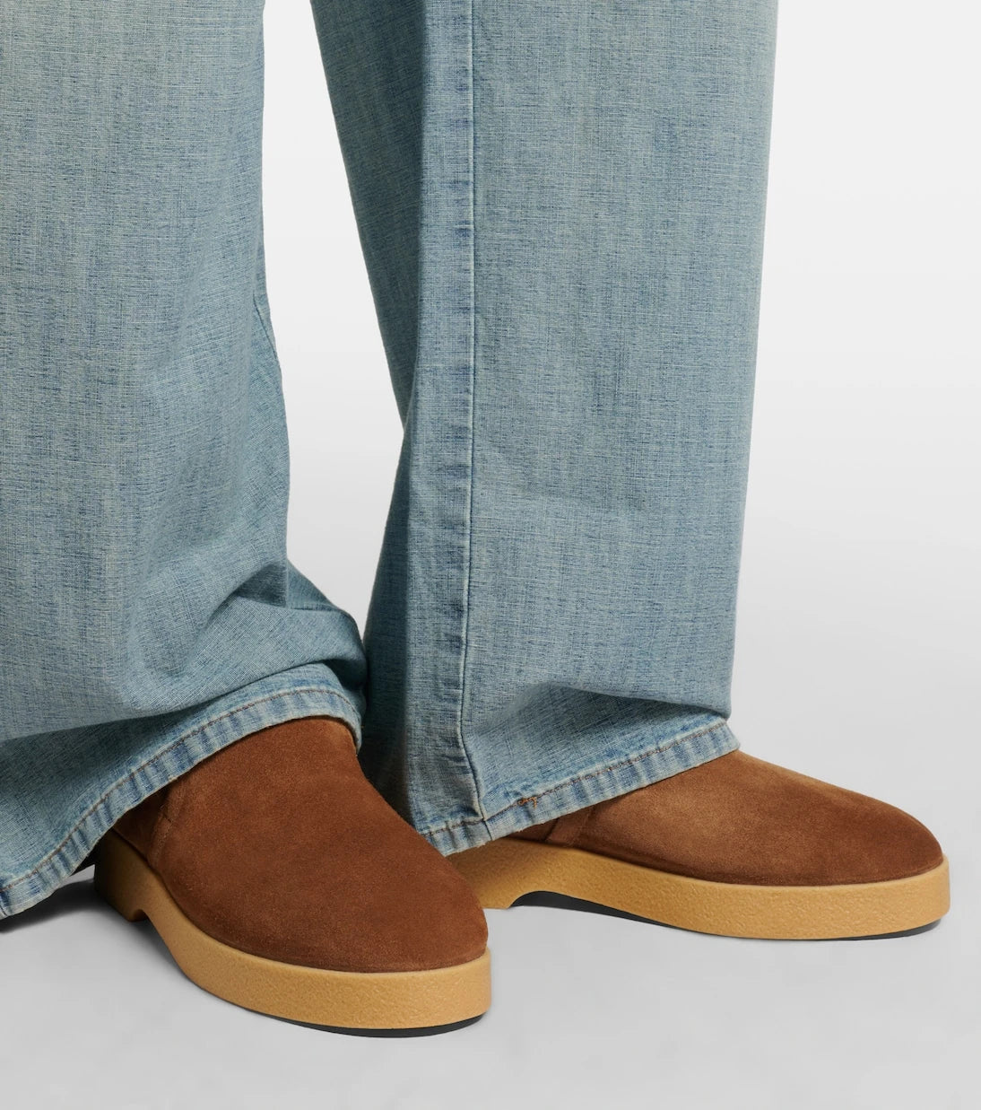 Miu Miu - Shearling-lined suede boots