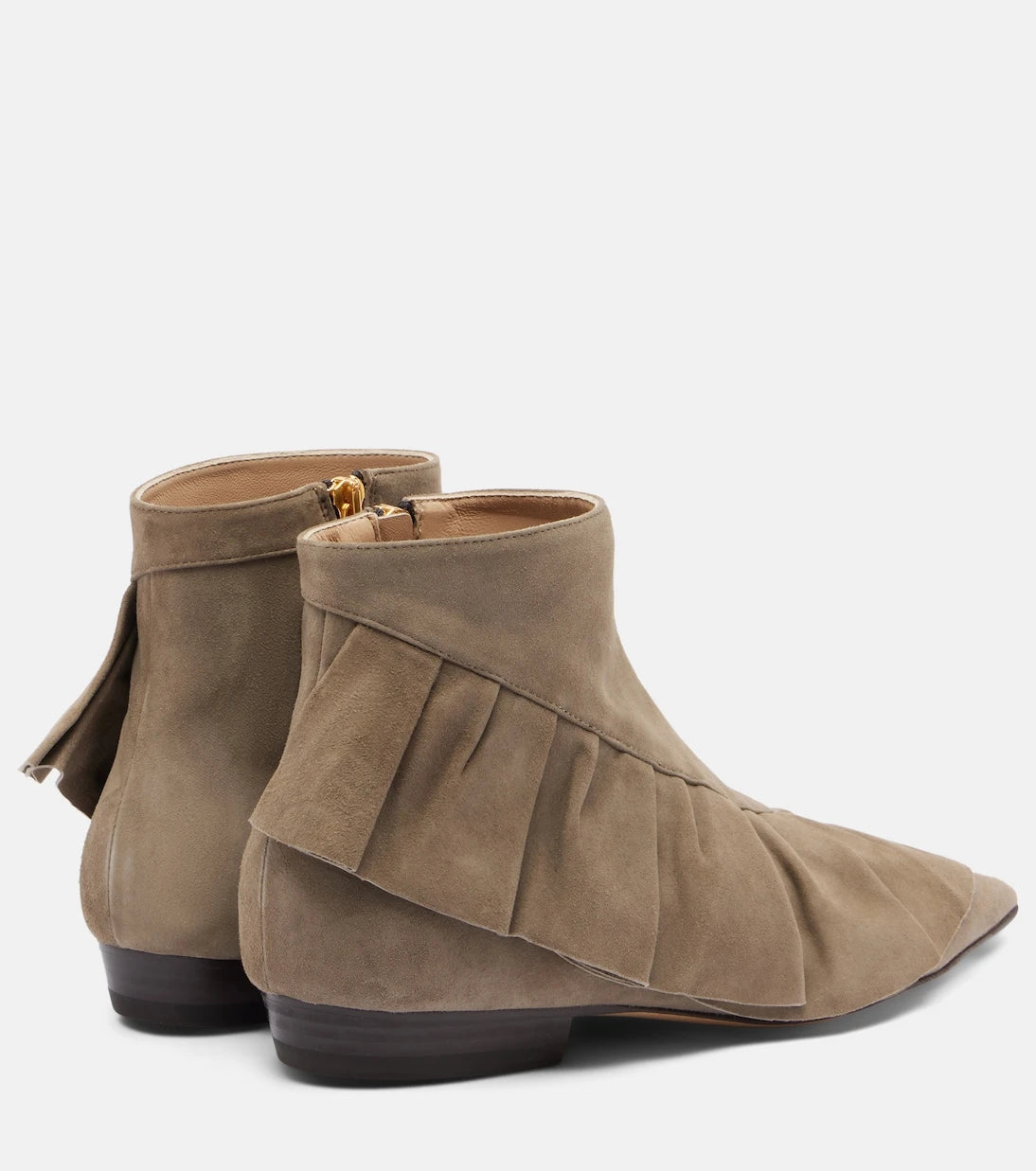 JW Anderson - Ruffled suede ankle boots