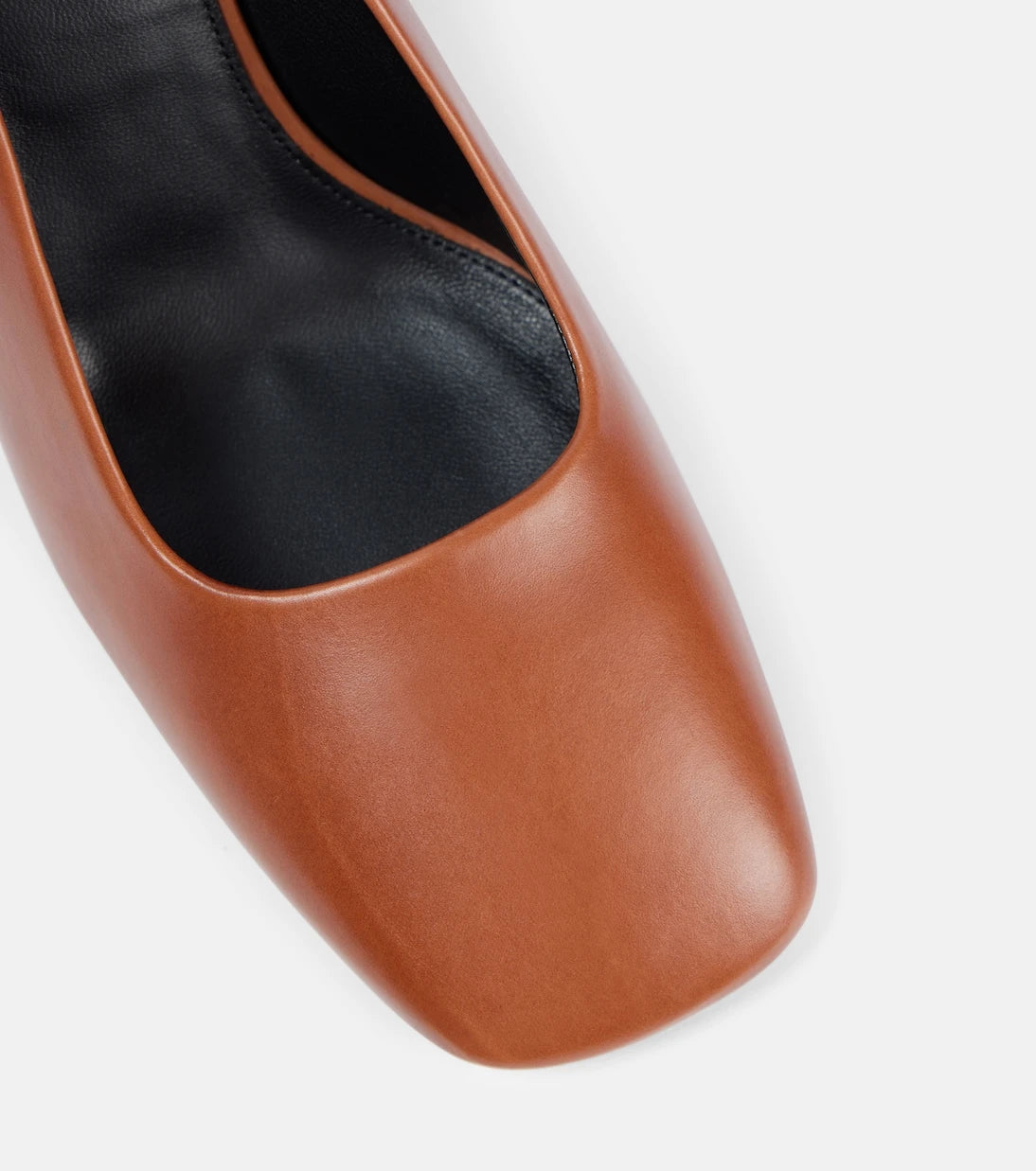 Dries Van Noten - Leather slingback pumps