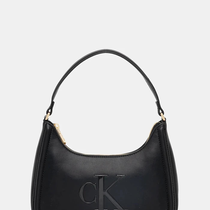 Calvin Klein чанта тип багета дамска от имитация на кожа