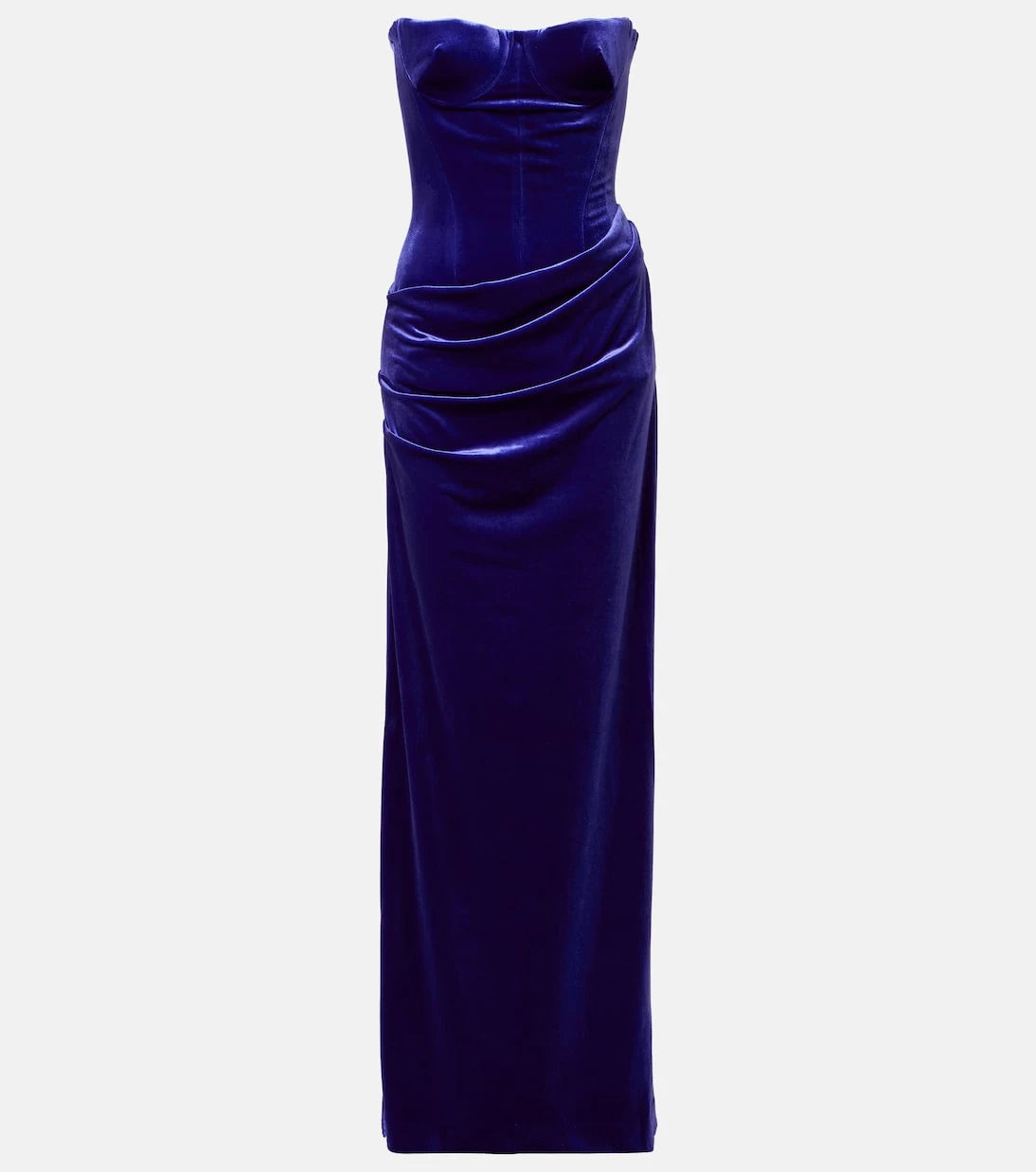 Alex Perry - Draped velvet bustier gown