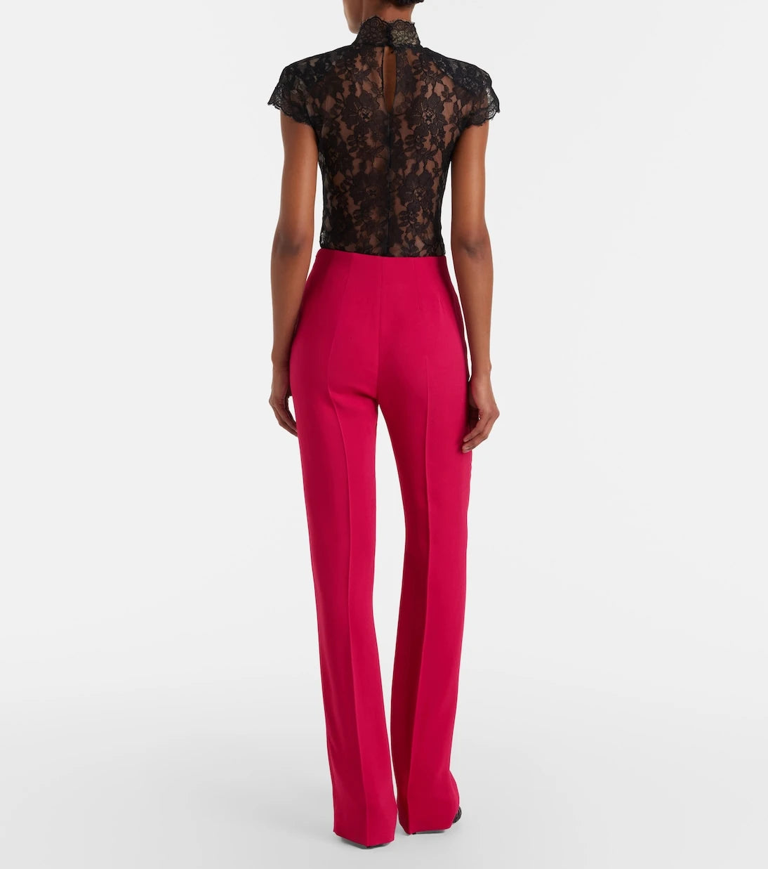Valentino - Crêpe straight pants