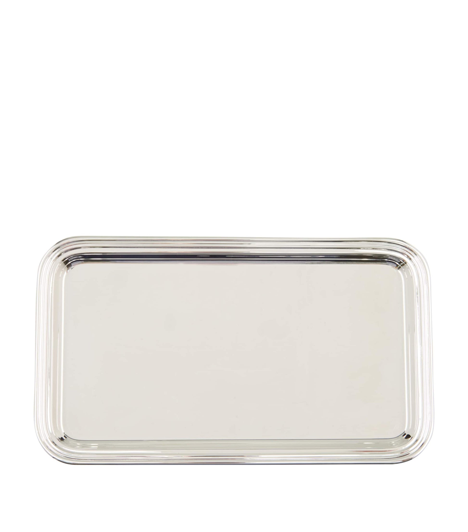 Silver Plated Georgian Rectangular Tray (18cm x 31cm)
